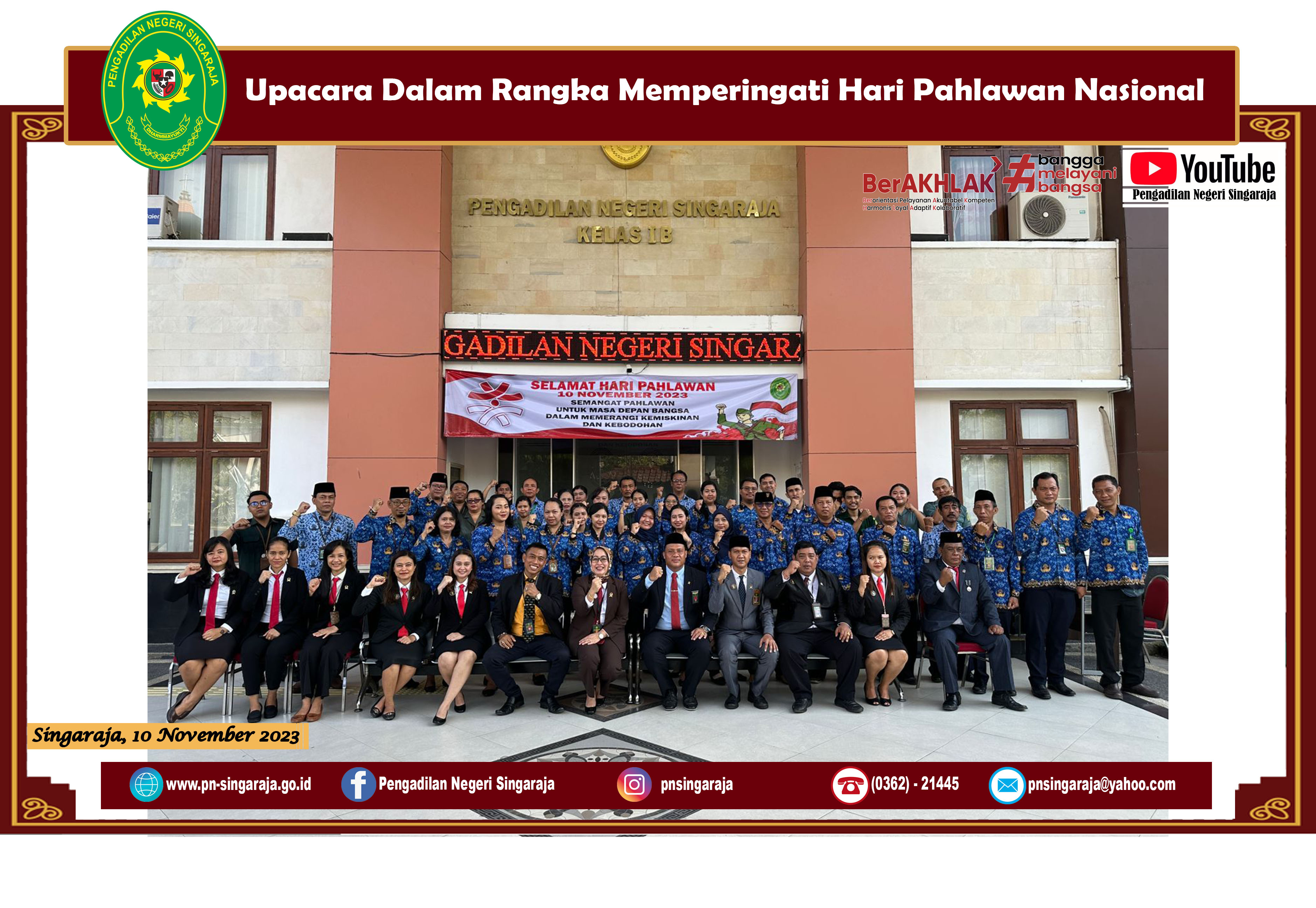 Upacara Dalam Rangka Memperingati Hari Pahlawan Nasional